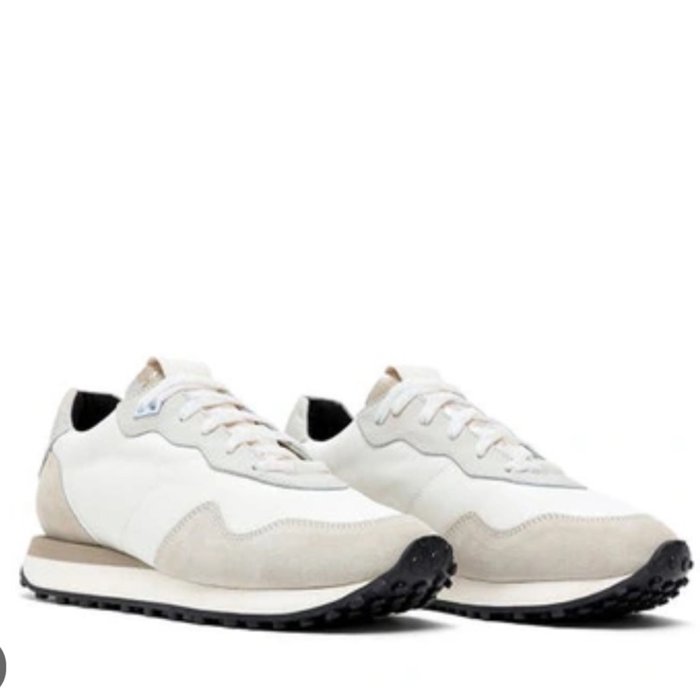 P448 Cancun Boondie White Suede Sneakers with Sparkle Laces 35 (5.5/6)